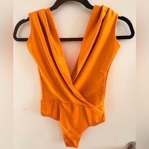 Vibrant Yellow Sleeveless Bodysuit